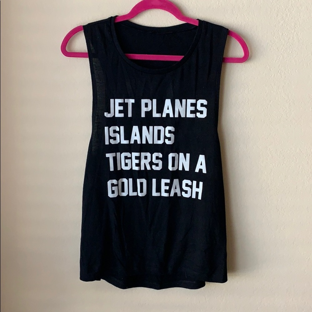 [Private Party] Black Muscle Tank Small